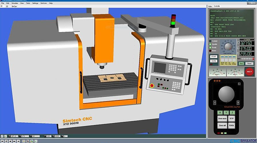CNC Simulator voor programmeerscholing