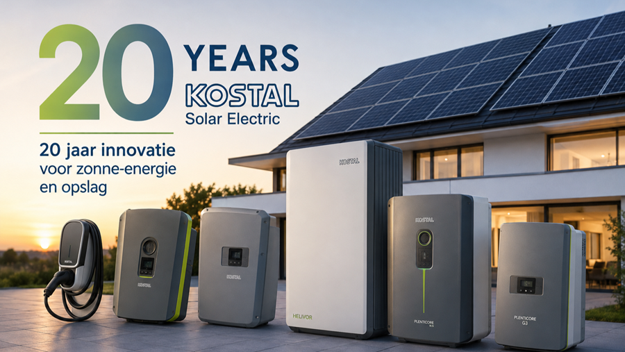KOSTAL viert 20 jaar: nieuwe omvormers, opslag en slim laden