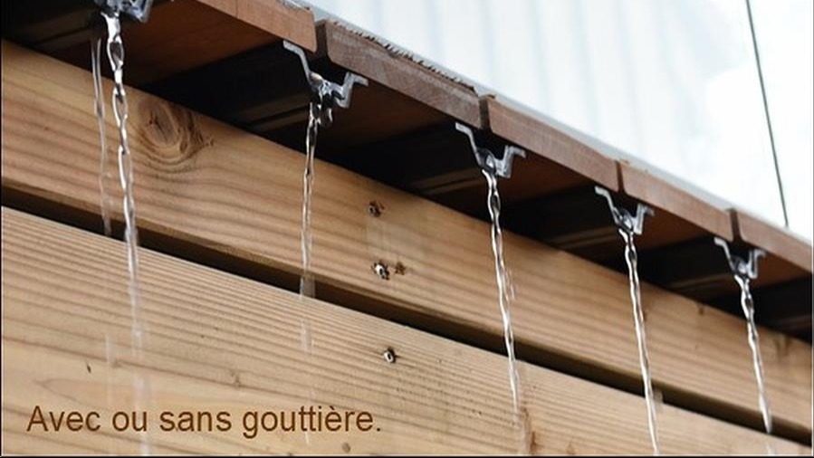 Profilés de drainage et fixation invisible pour planchers