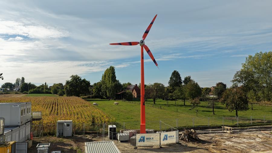 Éolienne mobile pour le secteur de la construction