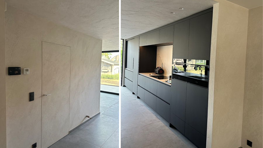 La finition minérale crée un équilibre entre douceur et caractère