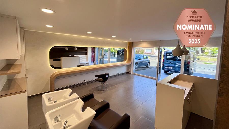 Stone Art geeft kapsalon warme textuur