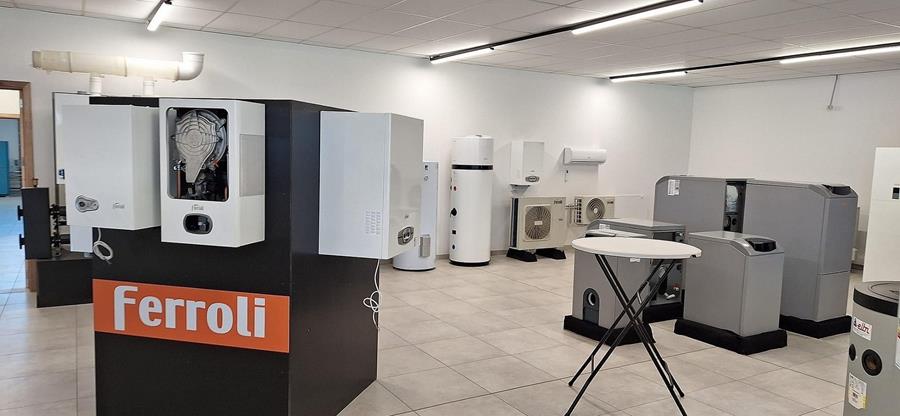 Le showroom Matagne-Hody, 1.100 m² de chauffage durable